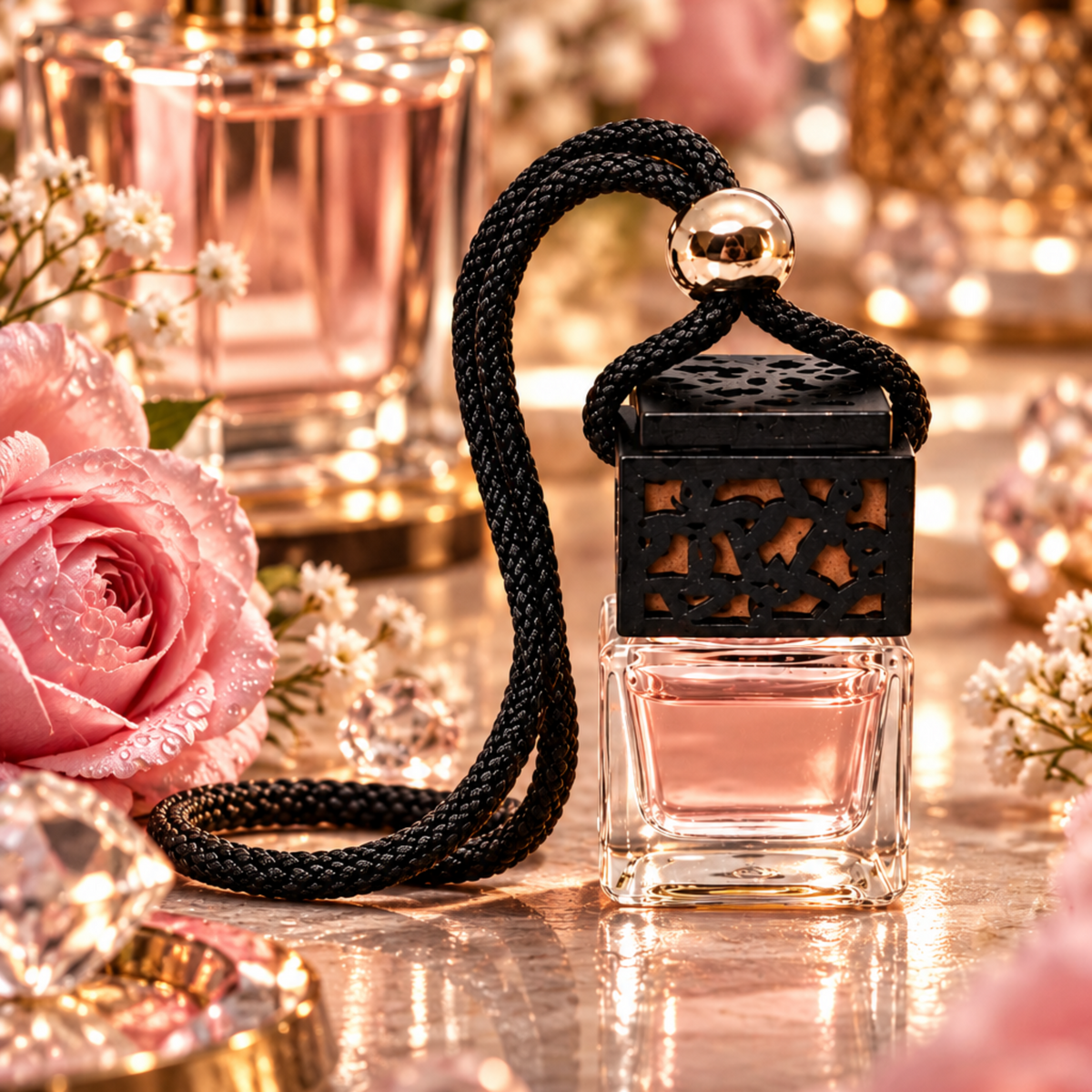 15ml For Her Perfume Inspired Car Diffuser by Miss Jules Melts & Crafts, available in a choice of feminine fragrances.