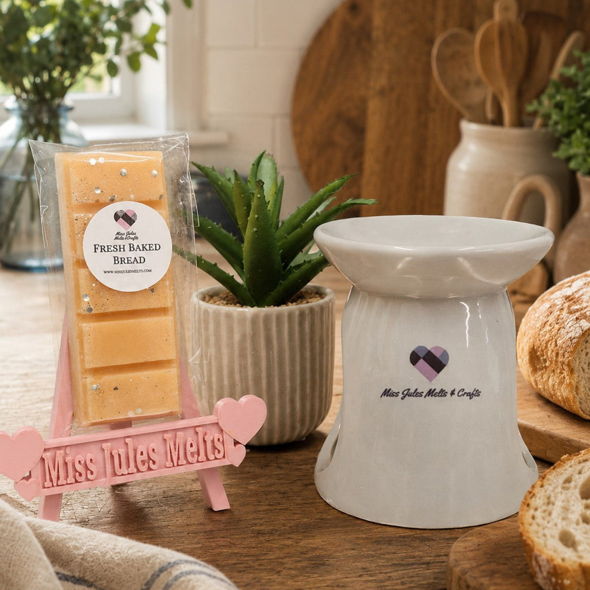 Freshly Baked Bread scented wax melts handmade by Miss Jules Melts & Crafts