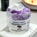 200ml pot of Jimmy Choo Man inspired whipped soap by Miss Jules Melts & Crafts.