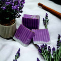 Hand-blended lavender soap by Miss Jules Melts & Crafts with a beautiful floral lavender fragrance.