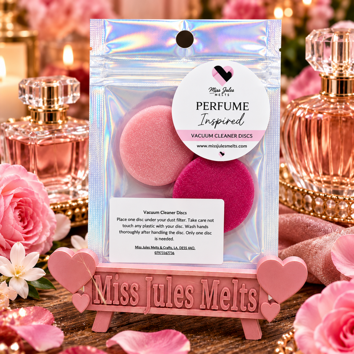 Clean Linen vacuum fragrance disc designed to release a fresh laundry scent while vacuuming.