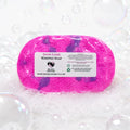 Snow Fairie inspired soap infused shower sponge by Miss Jules Melts & Crafts with a sweet candyfloss-inspired fragrance.