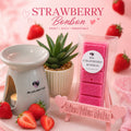 Strawberry Bon Bon Wax Melts by Miss Jules Melts & Crafts – sweet strawberry and sugary sweet shop-inspired home fragrance.