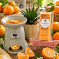 Tangerine Wax Melts by Miss Jules Melts & Crafts – sweet, juicy and zesty citrus-inspired home fragrance.